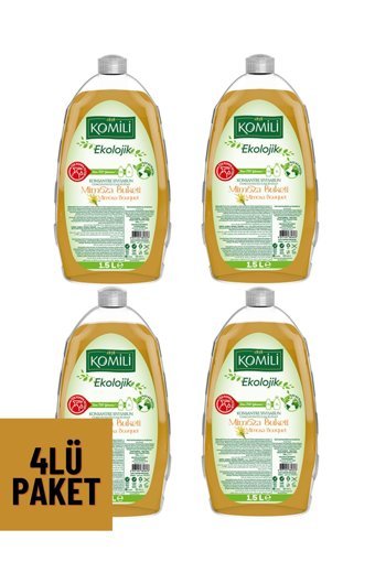 Komili Ekolojik Mimoza Çiçeği Alkolsüz Antibakteriyel Parabensiz Vegan Köpük 4'lü 1.5 lt Sıvı Sabun