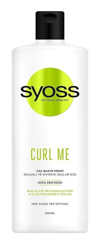 Syoss Curl Me Kıvırcık Saçlar İçin Kremsiz Şampuan Unisex Şampuanı 500 ml
