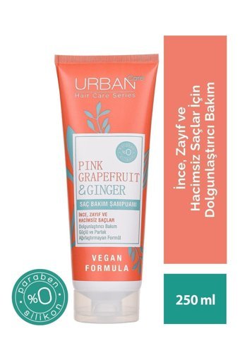 Urban Care Dolgunlaştırıcı İnce Telli Düz Saçlar İçin Sülfatsız Parabensiz Kremsiz Şampuan Unisex Şampuanı 250 ml