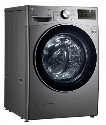 LG F0L9DGP2S 14 kg 1200 Devir E Enerji Sınıfı Buharlı Gri Kurutmalı Solo Çamaşır Makinesi