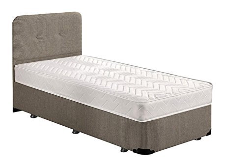 Niron Luna 80x180 cm Başlıklı Yataklı Sandıklı Tek Kişilik Baza Seti Gri