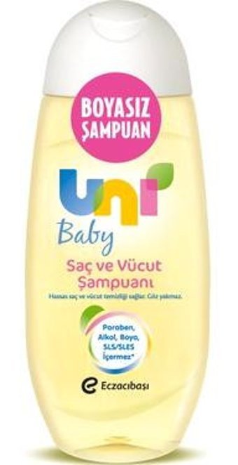 Uni Baby Düz Saçlar İçin Kremsiz Şampuan Unisex Şampuanı