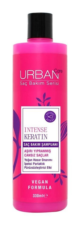 Urban Care Intense Düz Saçlar İçin Sülfatsız Keratin Parabensiz Kremsiz Şampuan Unisex Şampuanı