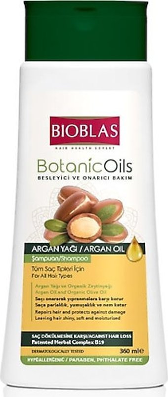Bioblas Onarıcı Düz Saçlar İçin Sülfatsız Keratin Argan Yağlı Parabensiz Kremsiz Şampuan Unisex Şampuanı 8x360 ml