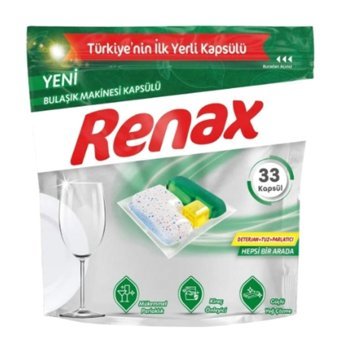 Renax Tablet Bulaşık Makinesi Deterjanı 24x33 Adet