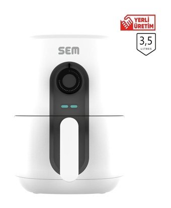 Sem SC305 Midocook Airfryer 3.5 lt Yağsız Beyaz Sıcak Hava Fritözü