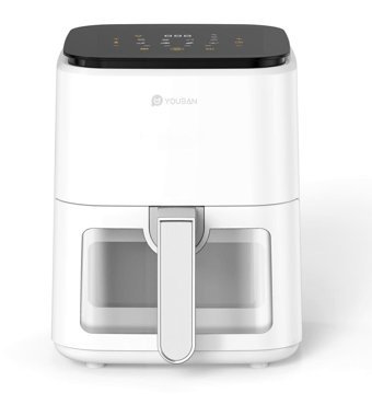 Youban HF-8836DT-W Airfryer 3.5 lt Yağsız Beyaz Sıcak Hava Fritözü