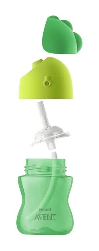 Philips Avent Scf79801 Pipetli Akıtmaz Kulpsuz 12+ Ay 300 ml Alıştırma Bardağı Yeşil
