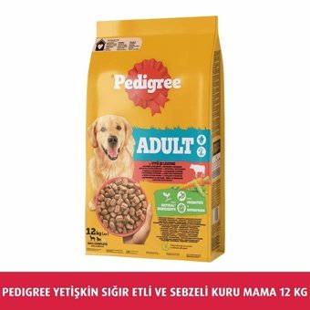 Pedigree Biftek-Kümes Hayvanı Yetişkin Köpek Maması 12 kg