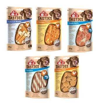 8in1 Tasties Karışık Tüm Irklar Yetişkin Köpek Ödül Maması 5x85 gr