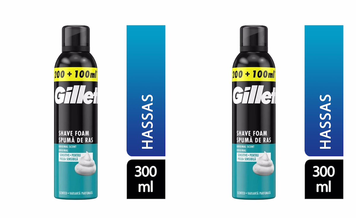 Gillette Sensitive Hassas Ciltler İçin Tıraş Köpüğü 2x300 ml