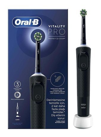 Oral-b Vitality Pro Işıklı Şarjlı Yetişkin Diş Fırçası Siyah