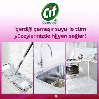 Cif Cleanboost Çamaşır Sulu Jel Çiçek Ferahlığı Yüzey Temizleyici 750 ml