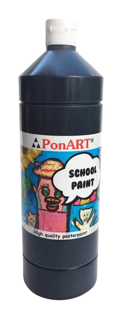 Ponart School Paint Siyah 250 ml Guaj Boya