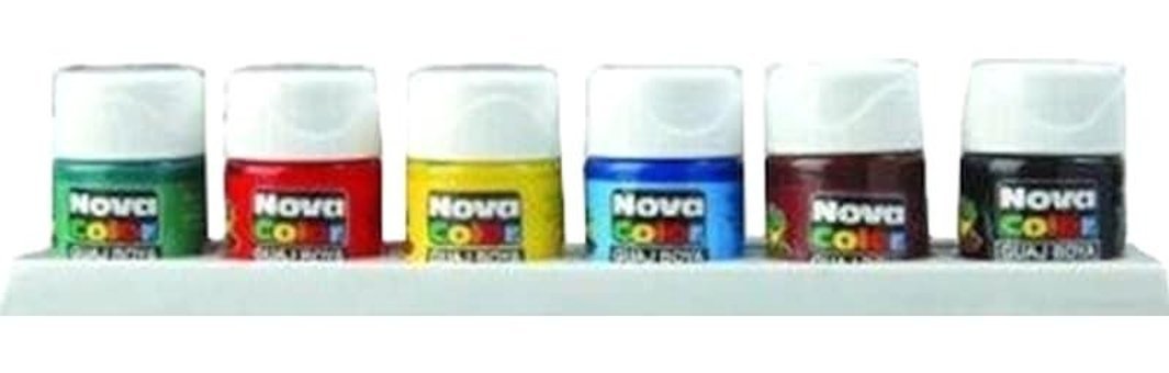 Nova Color Nc-113 Çok Renkli 6x25 ml Guaj Boya Seti