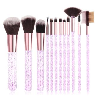 Kevin Coco Simli Silindir 12'li Allık Eyeliner Far Makyaj Fırçası Seti
