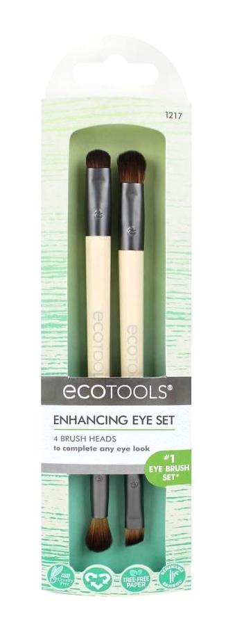 Ecotools EC 1217 Çift Taraflı 2'li Eyeliner Far Makyaj Fırçası Seti