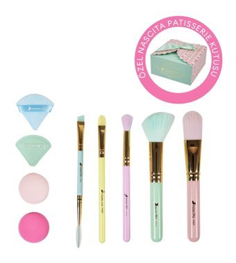 Nascita Patisserie Çift Taraflı 5'li Allık Eyeliner Far Makyaj Fırçası Seti