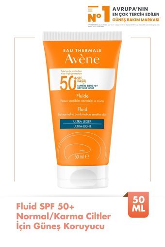 Avene Solaire Fluid Ultra Light 50 Faktör Güneş Kremi 50 ml