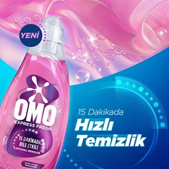 Omo Express Fresh Capcanlı Renkler 37 Yıkama Renkli Ve Siyahlar Sıvı Deterjanı 1480 ml