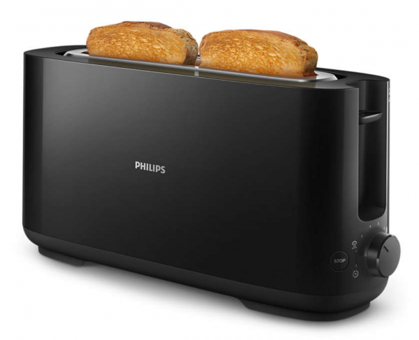 Philips Daily Collection HD2590/90 2 Dilim Kırıntı Tepsili Telli Akıllı 870 W Siyah Mini Ekmek Kızartma Makinesi