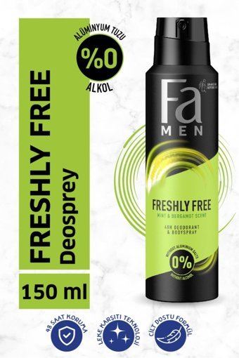 Fa Mint & Bergamot Pudrasız Ter Önleyici Sprey Erkek Deodorant 150 ml