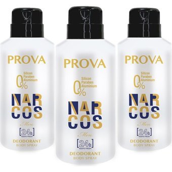 Prova Narcos Pudrasız Ter Önleyici Sprey Erkek Deodorant 3x150 ml