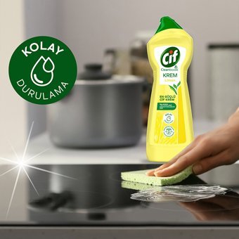 Cif Frezya ve Müge Çiçeği Kokulu Limon Kokulu Yüzey Temizleyici 2x750 ml + Ultra Hijyen Şeffaf 675 ml