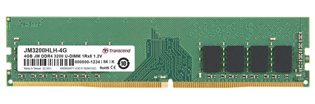 Transcend JM3200HLH-4G 4 GB DDR4 1x4 3200 MHz Ram