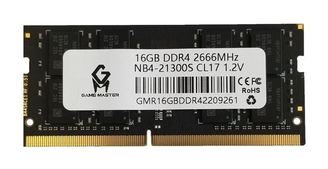 GM Game Master GMRN16GBDDR4 16 GB DDR4 1x16 2666 MHz Ram
