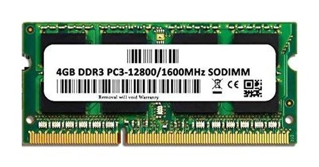 Afila Toshiba L870-10V L870-141 Uyumlu 4 GB DDR3 1x4 1600 MHz Ram