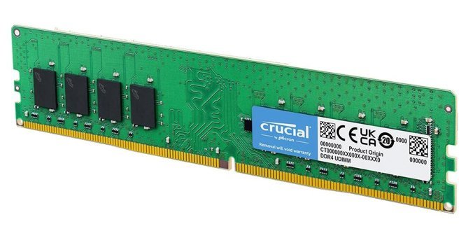 Crucial CT4G4DFS824A 4 GB DDR4 1x4 2400 MHz Ram Yeşil