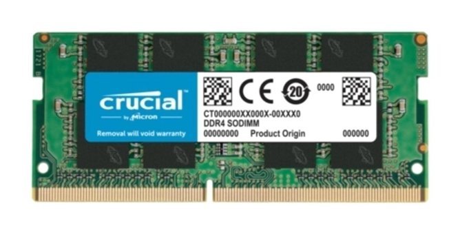 Crucial NTB CT8G4SFRA266 8 GB DDR4 1x8 2666 MHz Ram