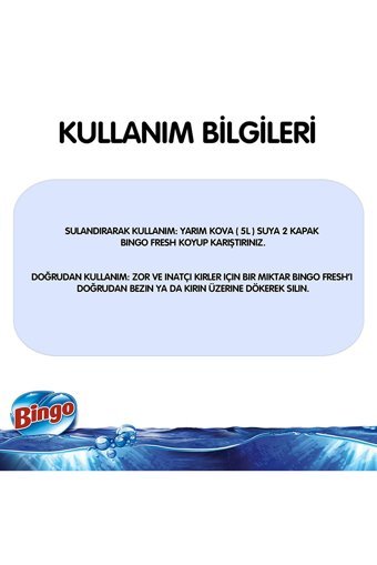 Bingo Masal Fresh Kokulu Yüzey Temizleyici 4x2.5 lt