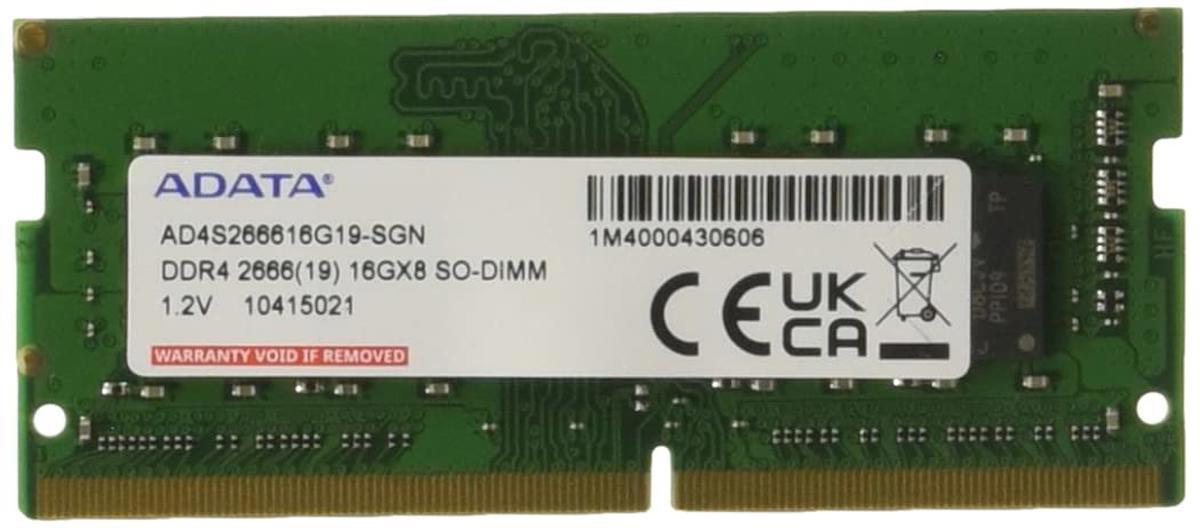 Adata Premier AD4S266616G19-SGN 16 GB DDR4 1x16 2666 Mhz Ram