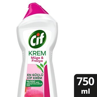 Cif Müge ve Frezya Kokulu Yağ ve Kireç Sökücü Leke Çıkarıcı Yüzey Temizleyici 750 ml