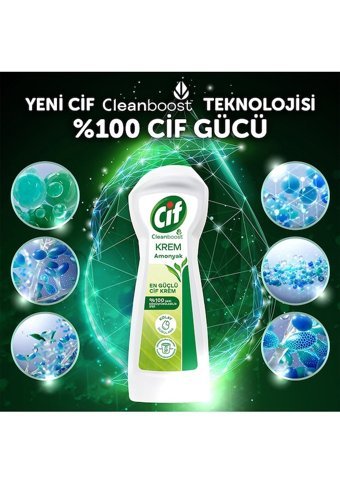Cif Limon Amonyak Müge ve Frezya Kokulu Yüzey Temizleyici 3x750 ml