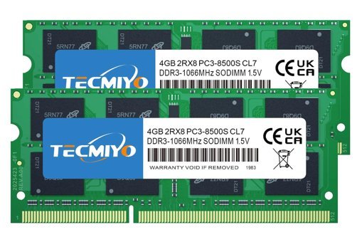 TECMIYO 8 GB DDR3 2x4 1066 MHz Ram Yeşil