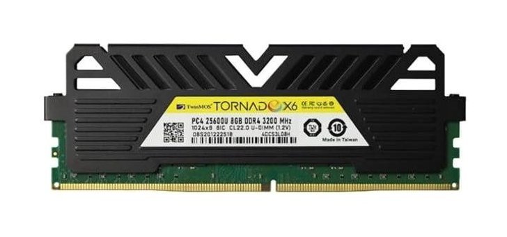 TwinMOS TornadoX6 8 GB DDR4 1x8 3200 MHz Ram