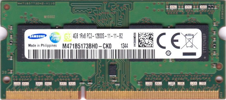 Samsung M471B5173BH0-CK0 4 GB DDR3 1x4 1600 MHz Ram
