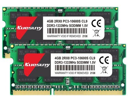 Kuesuny 8 GB DDR3 2x4 1333 MHz Ram Yeşil