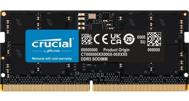 Crucial CT24G56C46S5 4 GB DDR5 1x4 5600 MHz Ram