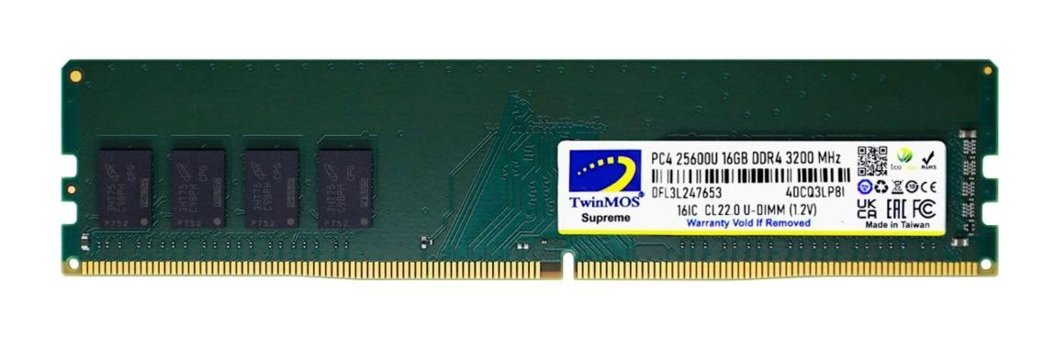 TwinMOS MDD416GB3200D 16 GB DDR4 1x16 3200 MHz Ram Yeşil
