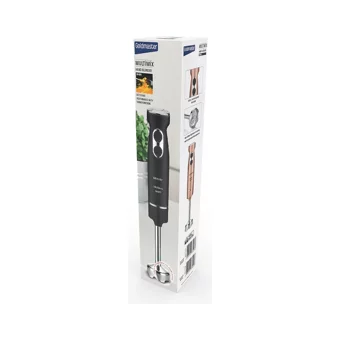 Goldmaster Multimix Turbolu 4 Bıçaklı Tekli El Blender Siyah