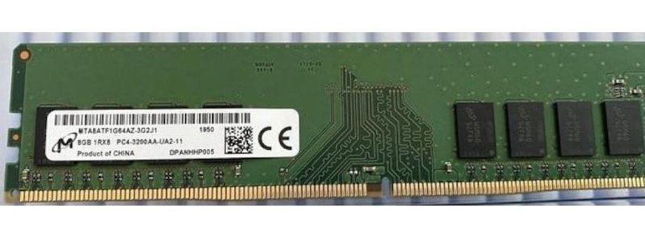 Micron MTA8ATF1G64AZ-2G6E1 8 GB DDR4 1x8 3200 MHz Ram