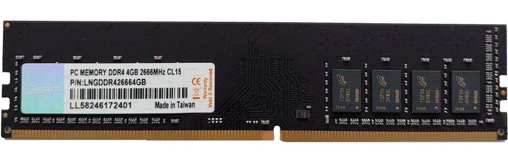 Longline LNGDDR42666DT 4 GB DDR4 1x4 2666 MHz Ram