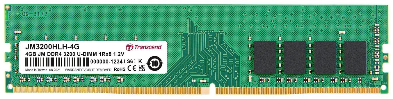 Transcend JM3200HLH 4 GB DDR4 1x4 3200 MHz Ram