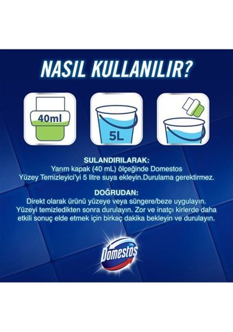 Domestos Çam Kokulu Yüzey Temizleyici 3x1.5 lt