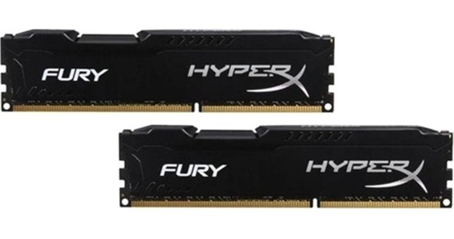 Kingston Hyperx Fury Black HX316C10F/8 16 GB DDR3 2x8 1600 MHz Ram