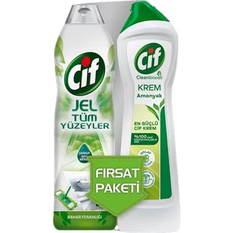 Cif Krem Yüzey Temizleyici 2x500 ml